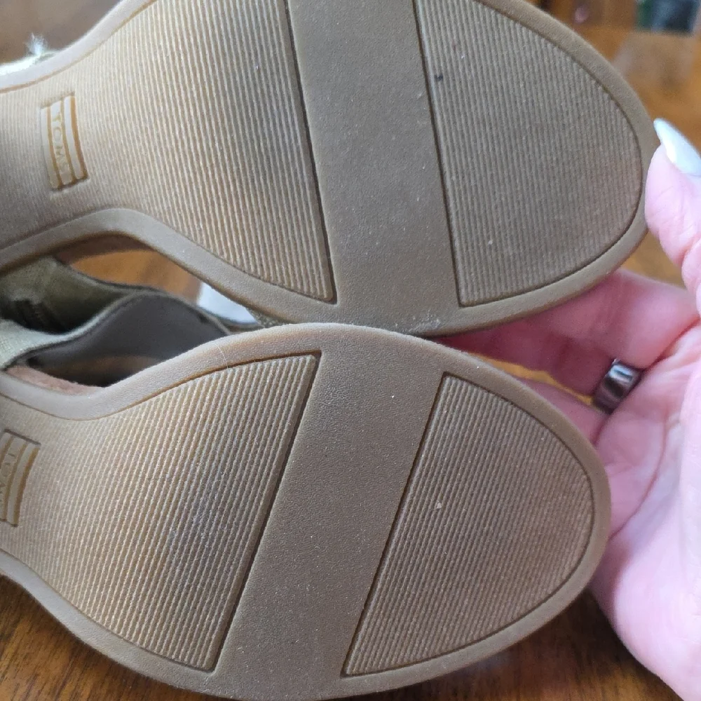 Tom's Majorca Champagne Gold Women's Heeled Sandals